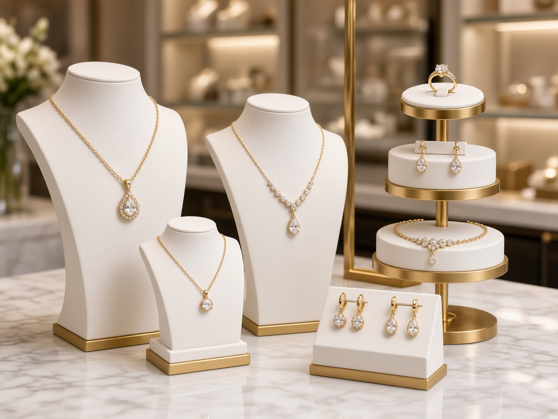 Display stands for jewellery and retail showroom presentation