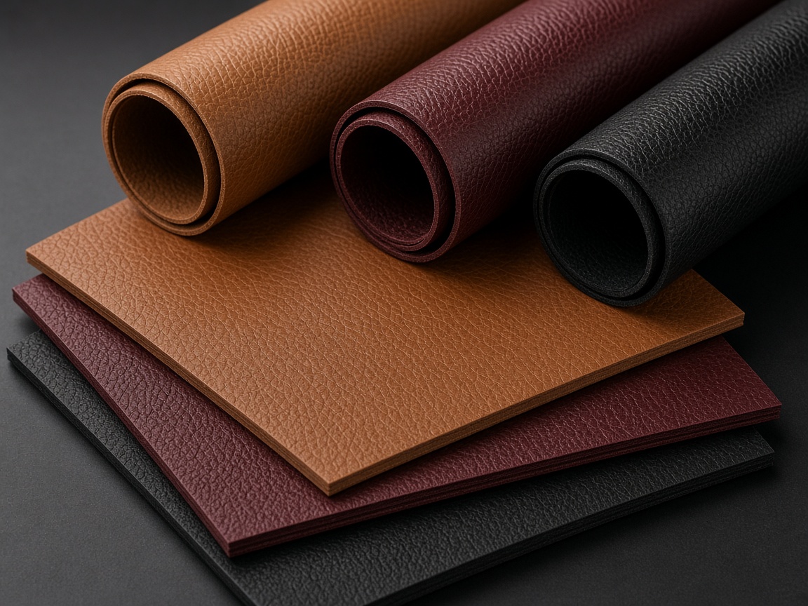 PU leather rolls and swatches for jewellery box production