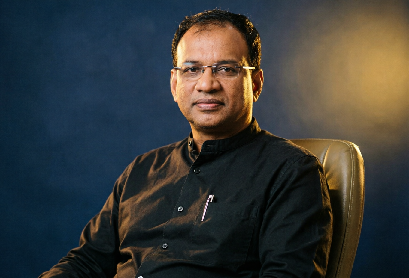 Head-and-shoulders portrait of MC Saleem, Chairman and Founder of CG Investment Holding