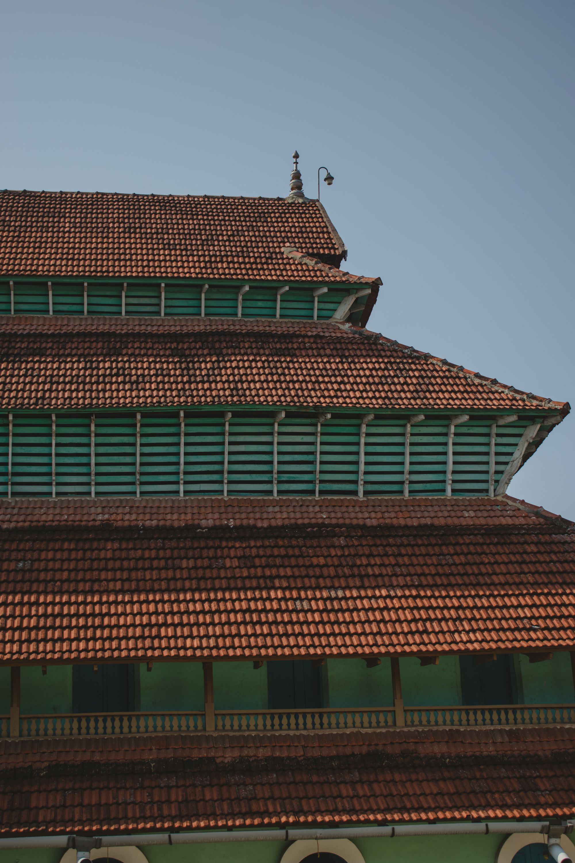 Historic timber and tile architecture in Calicut